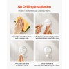 VEVOR Suction Cup Hooks 6 Pack, 2.76 x 3.54 x