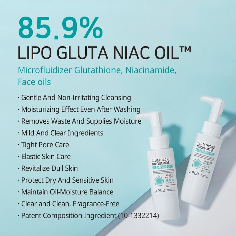 APLB, Aceite de limpieza con glutatión y niacinamida, 105 ml