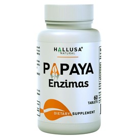 PAPAYA Enzymes for Digestion - 60 Softgels - Digestive - Body Detoxification - HALLUSA NATURAL