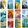 24 Pcs Magnetic Bookmarks Book Mark Set National Park Magnetic