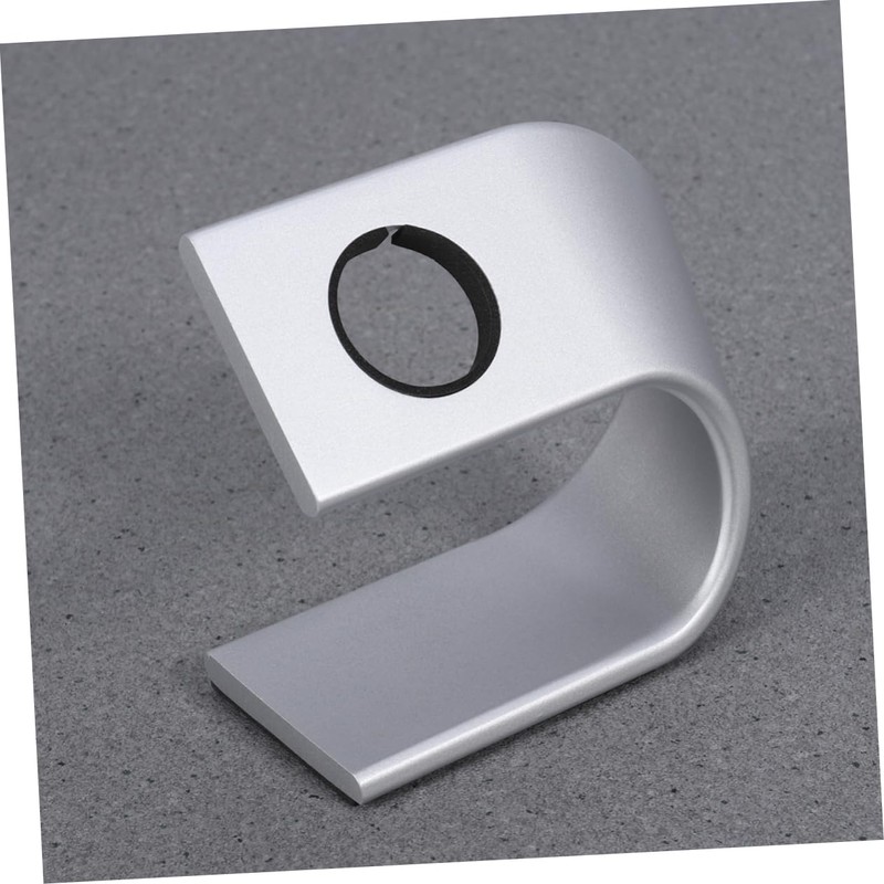 jojofuny U-Shaped Silver Watch Cradle Stand Dock Station Sturdy Holder