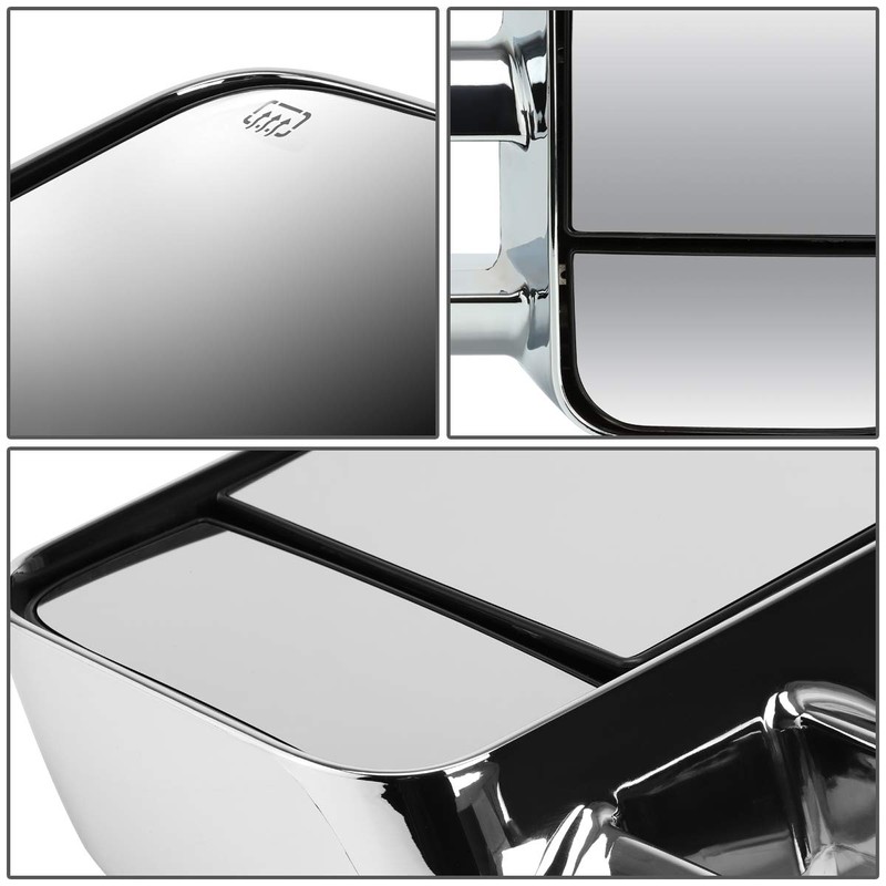 Compatible with Escalade/Tahoe Heated Power Glass Signal Extendable Chrome Towing