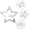 NINFEIQI 10 Pieces Metal Star Hair Clips, 3cm Snap Non