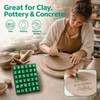 2 Pack Clay Stamps Alphabet Set, Alphabet Stamps for Clay