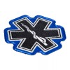 PatchStop Brand Star Of Life Black & White Patch, Medical