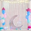 PartyDelight Iridescent 7FTx7FT Sequin Backdrop Photography Curtain Special Events Party