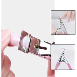 BetterJonny 500pcs Nail Tips 10 Size Natural Oval French Nails in Case Practice Nail Art Manicure DIY Nail