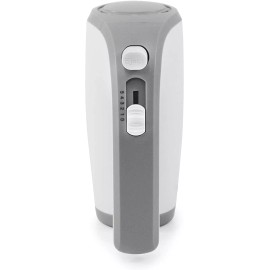 Elite Gourmet EHM-003X Ultra Power Electric 5-Speed Kitchen Hand Mixer, White