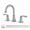 Bathroom Basin Widespread Faucet Brushed Nickel 8 Inch 3 Hole