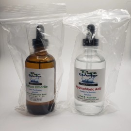 Pure Water Solution The Original - ClO2 - Water Purification Drops - Four SETS