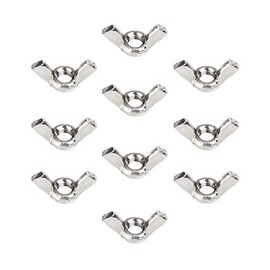 JUNYON Wing Nut Wing Nut, 304 Stainless Steel, Right Screw, 10 Pieces (M4)