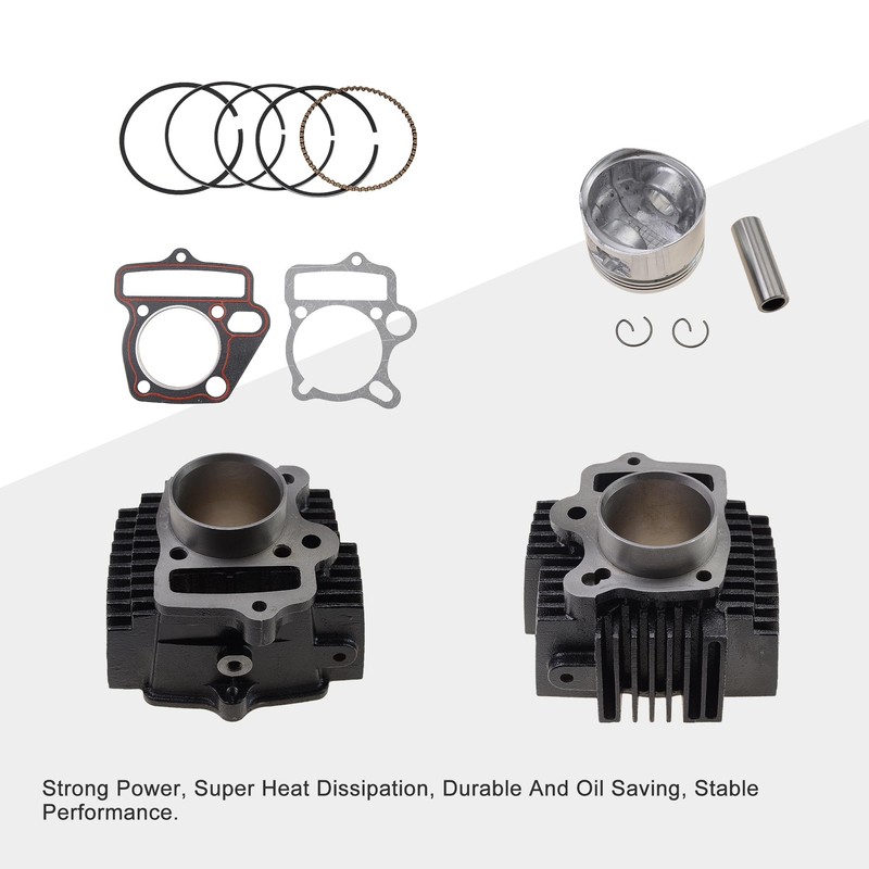 GOOFIT 52.4mm Engine Cylinder Big Bore with Piston Kit and