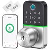 Keypad Smart Door Lock with Knob: Kucacci Keyless Entry Fingerprint