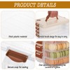 BOUTICOL 4-Layer Stackable Cookie Container with Lids, Portable Plastic Airtight