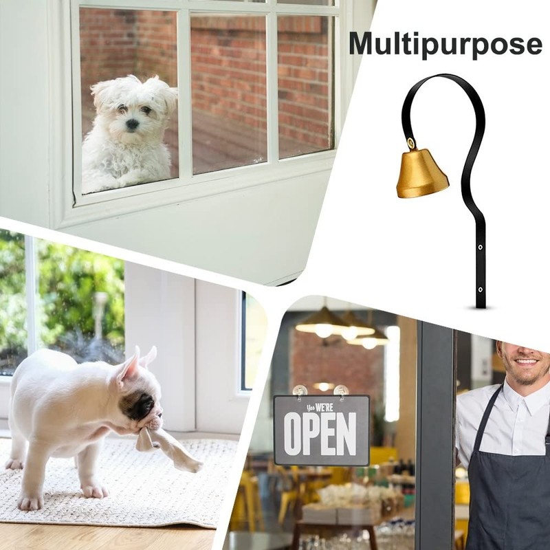 DONGKER Dog Training Bell, 18 cm Shop Owner Bell, Metal