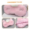 Mikinona 2Pcs Plush Eye Covers Cartoon Blindfolds for Adults Comfortable