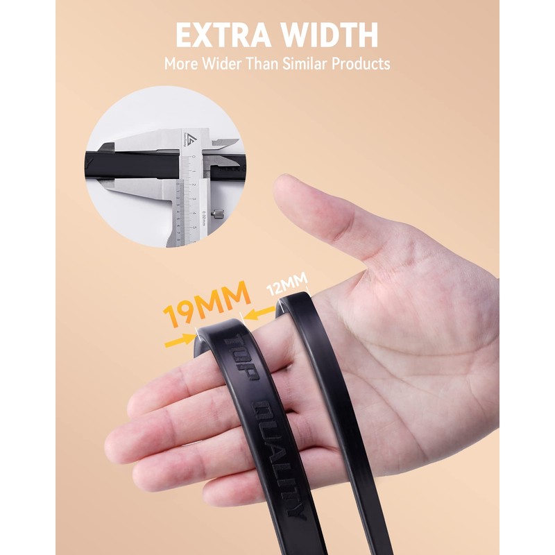 Rubber Bungee Cords Heavy Duty Outdoor with 1.8X Max Stretch