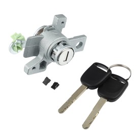 X AUTOHAUX 1 Set Door Lock Cylinder Set Kit with 2 Keys for Honda Odyssey 2005 2006 2007 2008 2009 2010 LH Front Left Driver Side Door Lock Set Tumbler with Key 72185-SHJ-A01 72185SHJA01