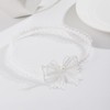 Wedding Garter with Floral Lace, Blue and White, Bridal Garters