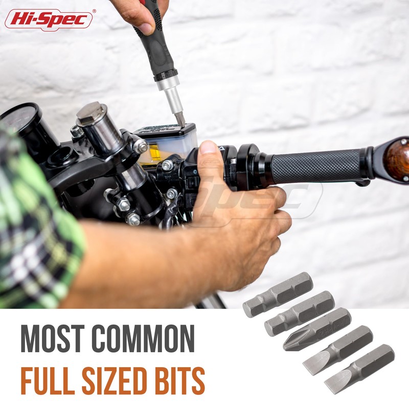Hi-Spec 24pc HSS Metal Drill Bits & 1/4" Hex Shank