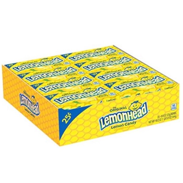 Lemonheads Candy 24 Count Box Lemon Head Bulk Candies Lemonhead 24 Packs