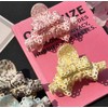 Medium Bow Hair Claw Clips, Double-layer Lace Bow Hair Clip