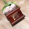 6 Inch Small Wooden Urn for Human Ashes - Keepsake