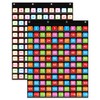 ANCOMEDO 120 Pockets Hundred Pocket Chart with 150 Pieces Double-Sided