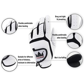 Craftsman Golf 3-Pack Golf Gloves White … (M)