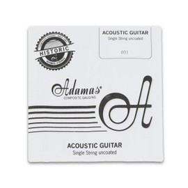 Adamas Single Strings for Acoustic Guitar Uncoated Phosphor Bronze Wound .031"/0.79mm wound