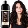 Dark Brown Hair Dye Shampoo 3 in 1 for Gray