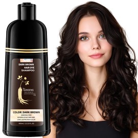 Dark Brown Hair Dye Shampoo 3 in 1 for Gray Coverage