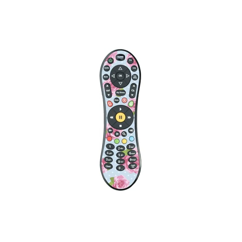 Blue Shabby Chic Virgin Media TiVo remote control sticker vinyl