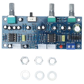 Subwoofer Pre Board 2.1 Channel 2.0 Full Tones Adjustable Low Pass Filter Component