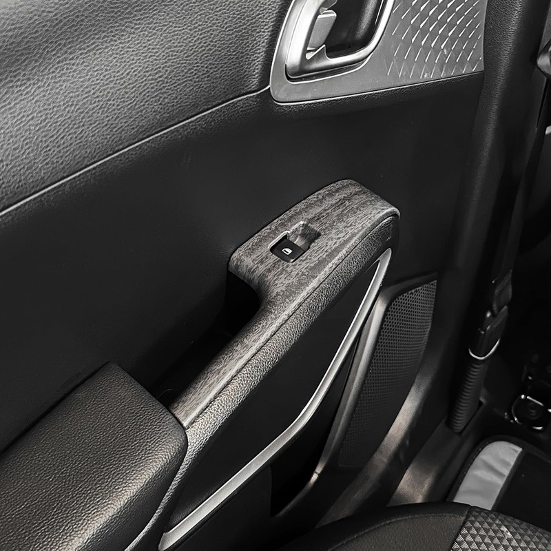JUIVEEL Car Window Switch Panel Cover,Side Door Glass Lock Control