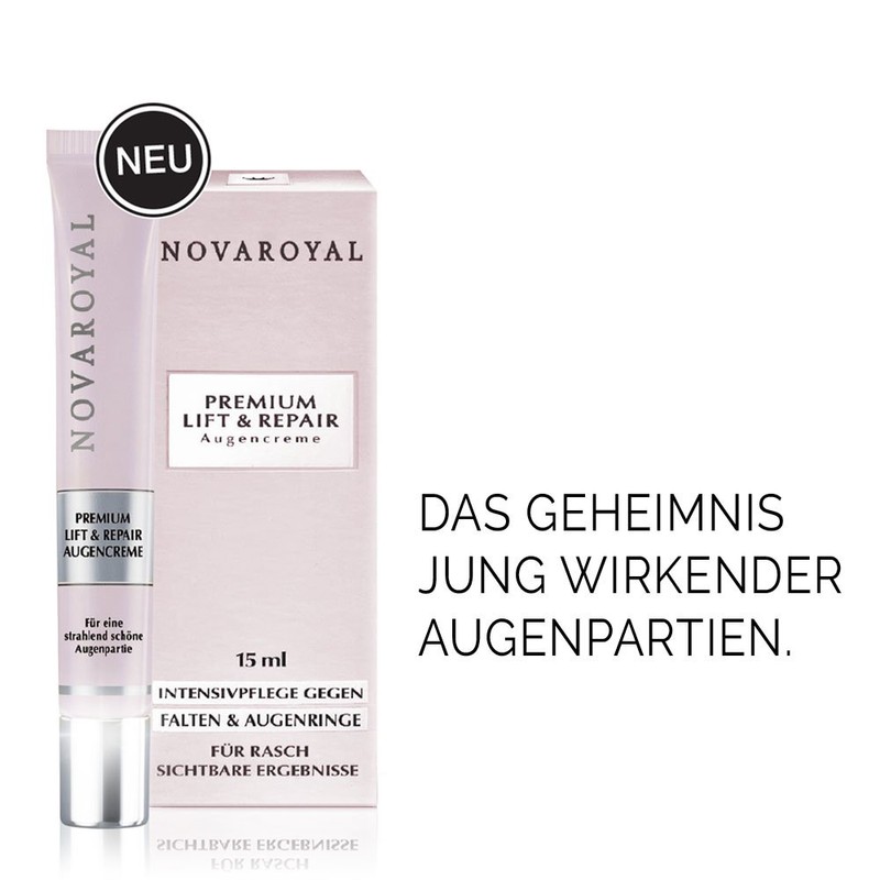 NOVAROYAL® Anti-ageing eye care, intensively reconstructing and smoothing eye cream,