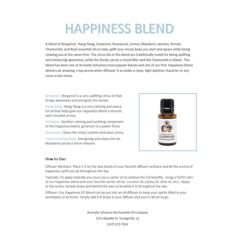 Aromatic Infusions Happiness Blend 15ml