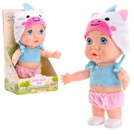 Barwa Mini Baby Dolls with Wearable Animal Clothes, 6 Inch Cute Newborn Baby Dolls Toys for Kids Toddlers Girls 3+ (Unicorn)