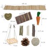 Hamster Toys Enrichment Cage Accessories,Guinea Pig Chew Toy,Sugar Glider Bridge