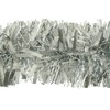 2m (6.5ft) Deluxe Thick Chunky Wide Silver Shiny Christmas Tree