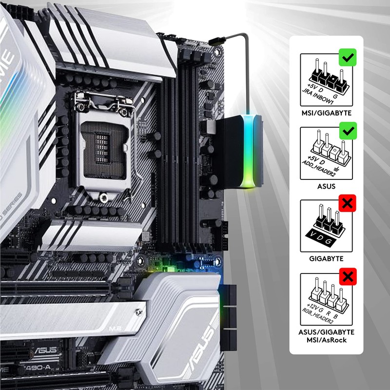 EZDIY-FAB ATX 24-Pin 90 Degree Power Connector 5V 3 Pin