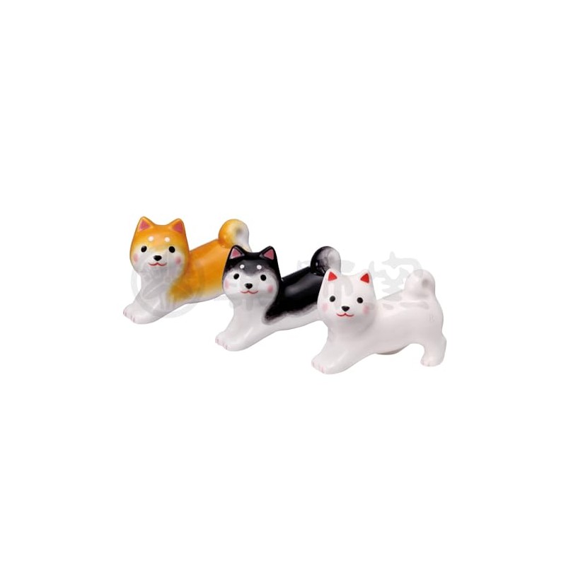 Chugai Pottery Yakushi Kiln Wanko Hiyori Shiba Inu Chopsticks Rest