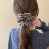 4PCS Big Leopard Print Hair Scrunchies, Large Leopard Hair Band