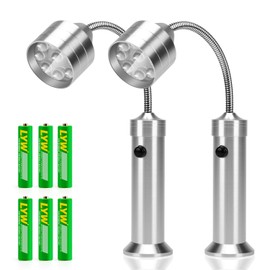 KOSIN Barbecue Grill Light Magnetic Base Super-Bright LED BBQ Lights - 360 Degree Flexible Gooseneck, Weather Resistant, Batteries Included - Pack of