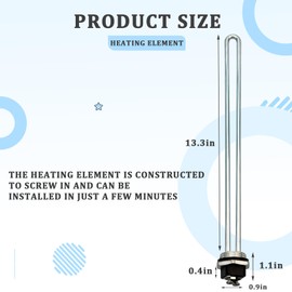 100108283 Water Heater Element,ao smith water heater element,4500W 240V Screw-In,for ECT 52/55/66/80/120,ECS 30/40/50,ECLN ELJN ECJN 40,ECL 30/50, E6 Electric Water Heaters
