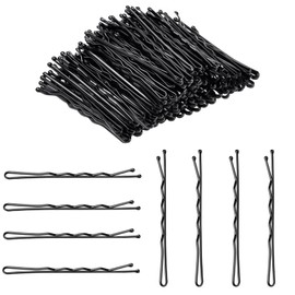 Hair Pin, Black, 100 Pieces, Hair Tweezers, 2.0 inches (5 cm), Bangs Pin, American Pin, Black, Pin Fastener, Easy to Arrange, Hair Clip