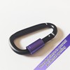 6PCS Carabiner Clip, Aluminum D Ring Shape Carabeaner with Sleeve,