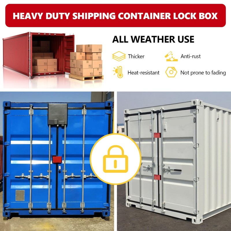 TULMTT Upgrate Shipping Container Lock Box, Shipping Container Door Lock