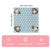 Artoid Mode Blue Polka Dots Rabbit Easter Eggs Easter Tablecloth,