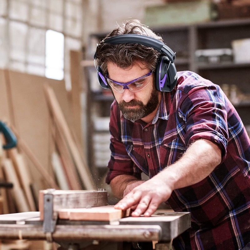 Hearing Protection Ear Muffs, Dr.meter SNR 31dB Noise Reduction Safety